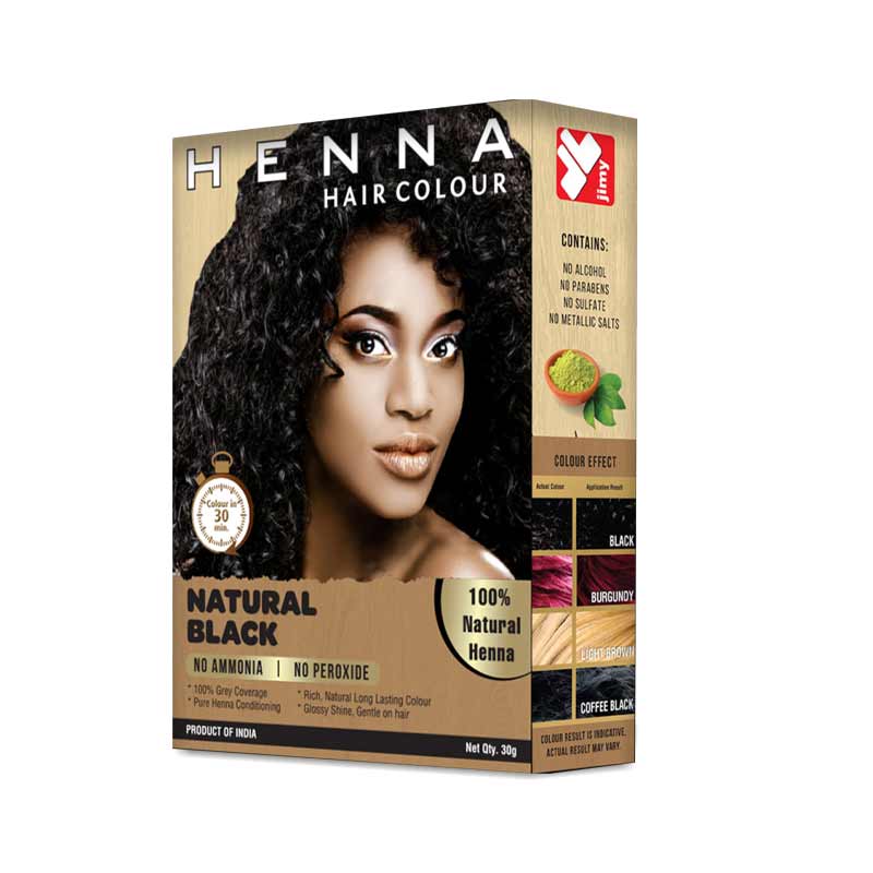 Natural Black Hair Color Henna Ammonia Peroxide free