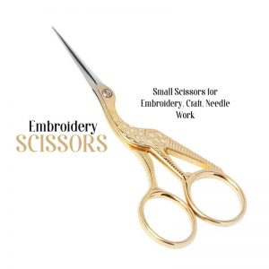 Golden 3.6" Inch Embroidery Scissors Used for Men & Women / Salon