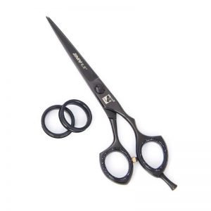 Hair cutting scissors barber black haircutting scissors 6.5”IN